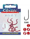 Gamakatsu BKD-5260R Red Worm Hooklength